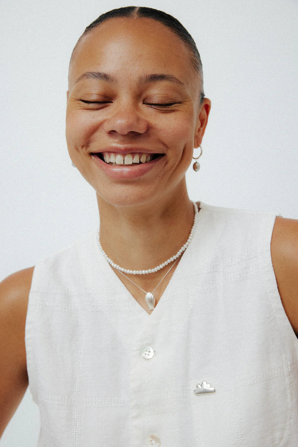 Classic Aida Mini Pearl Necklace