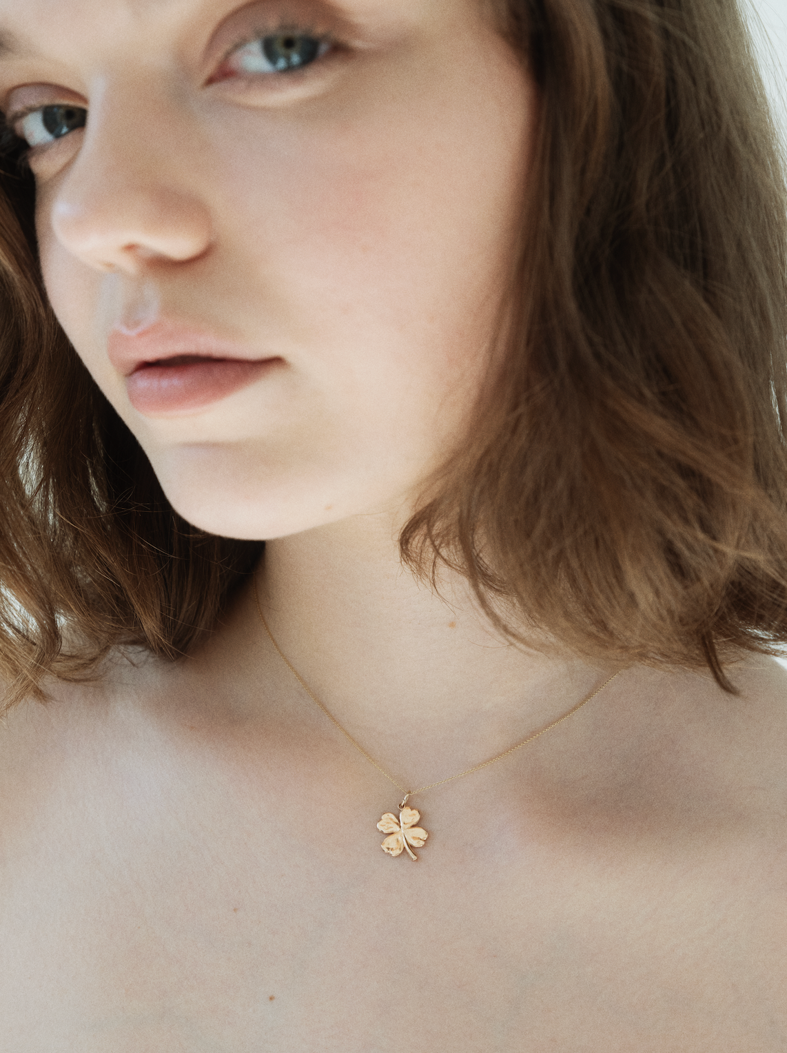 Aida x Hypend Lucky Clover Necklace 14k Gold