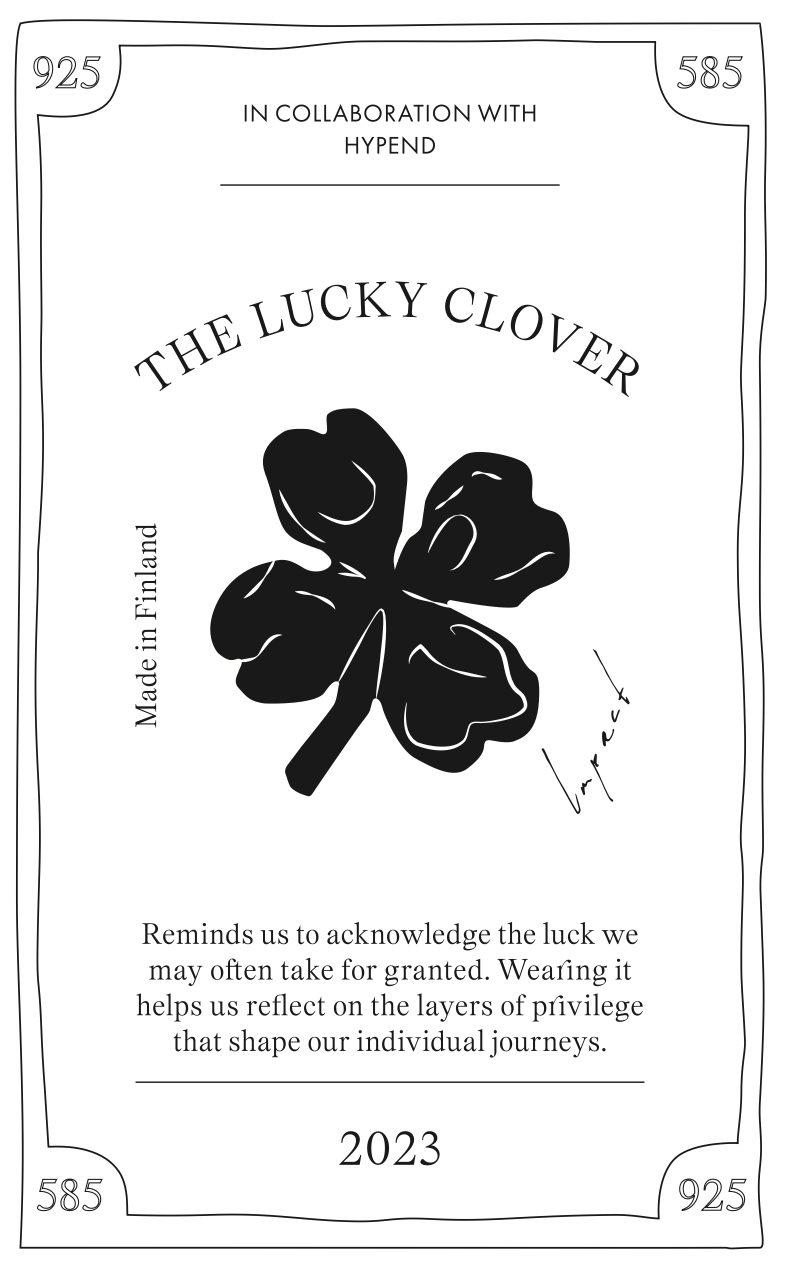 Aida x Hypend Lucky Clover Necklace Silver