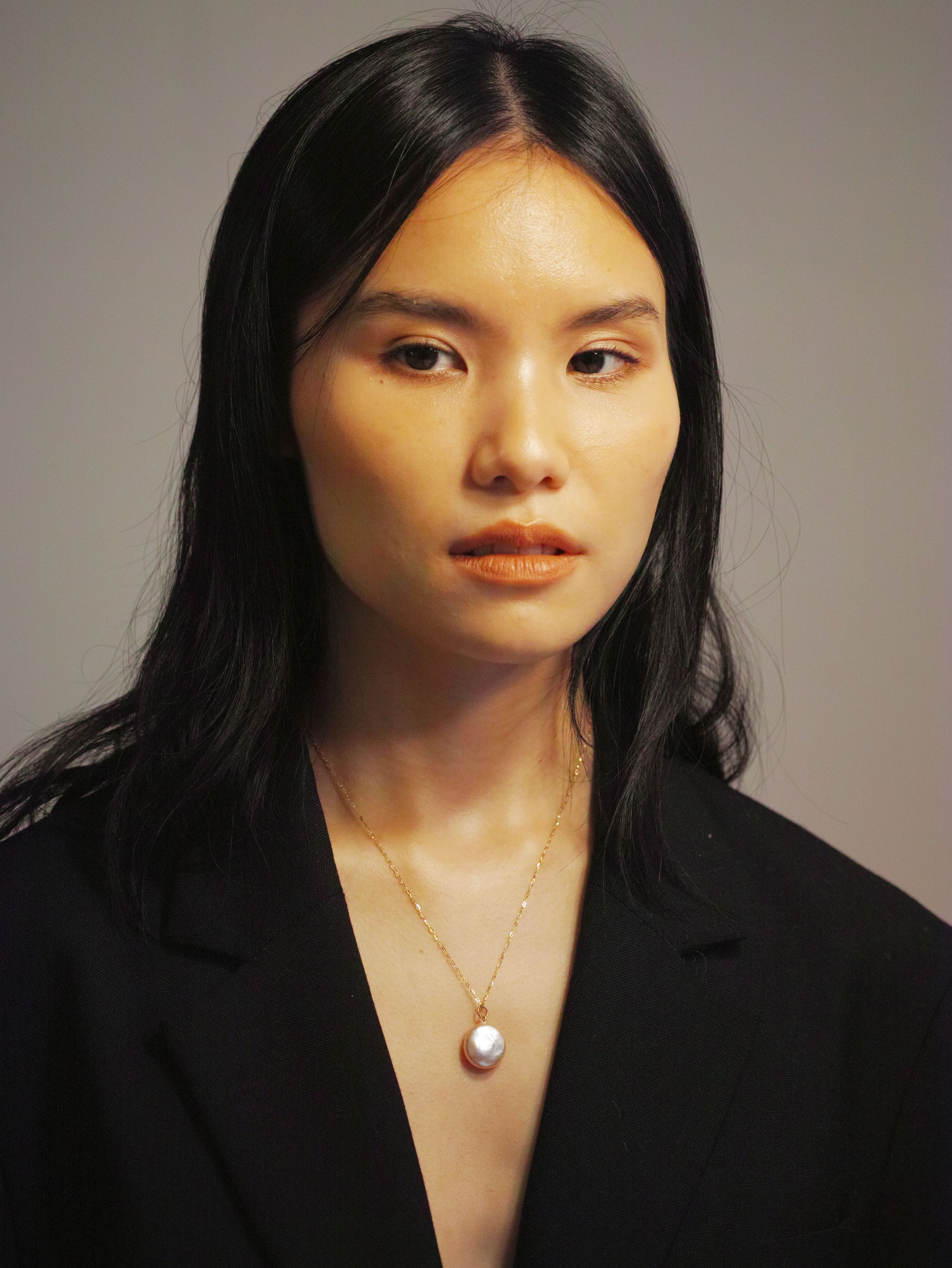 Luna Necklace, 9ct gold and silver