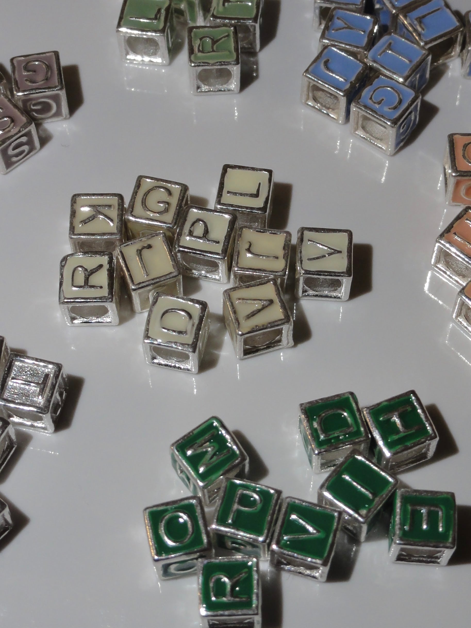 Letter Necklace with pearls