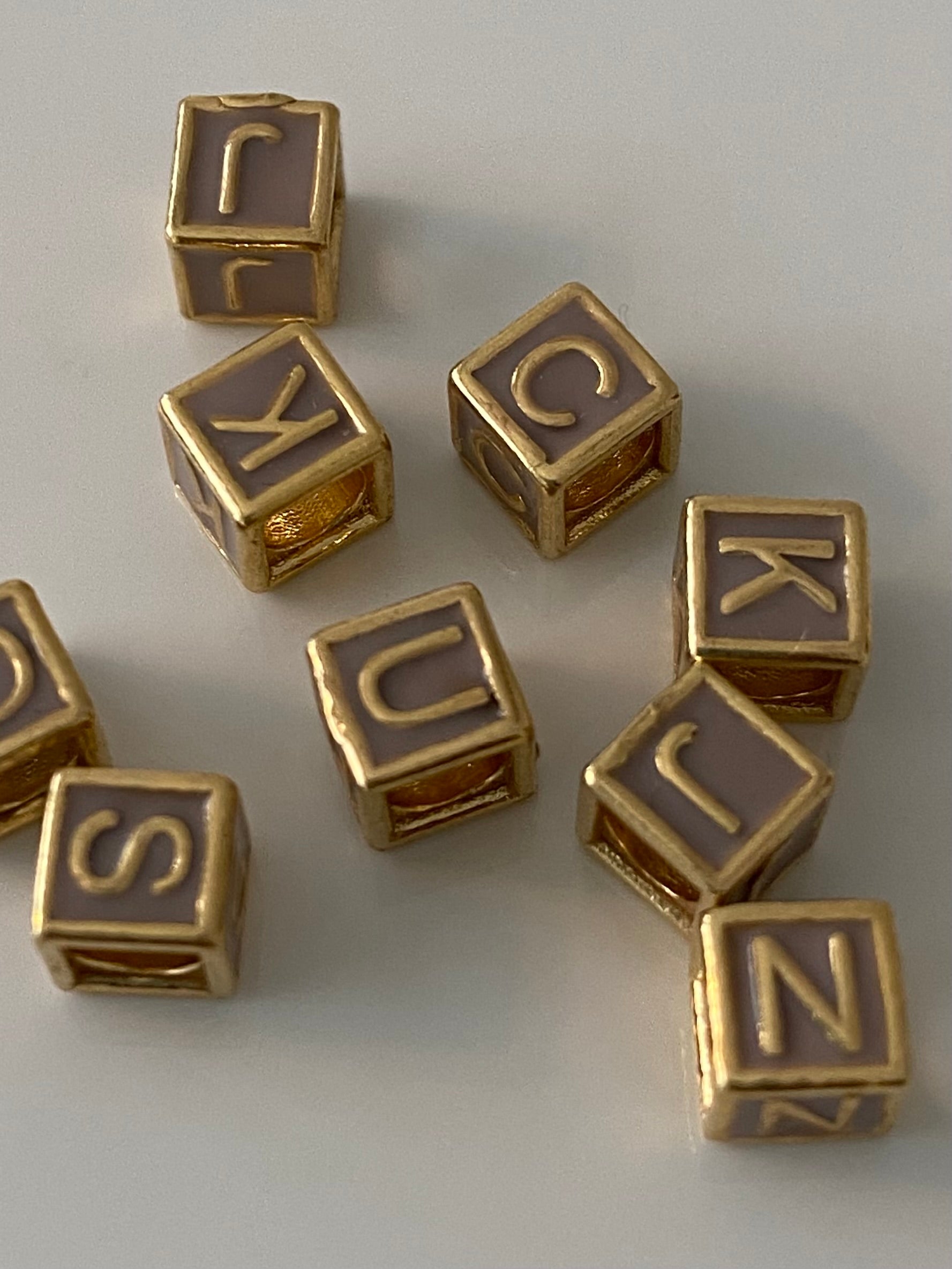 Letter Necklace with pearls