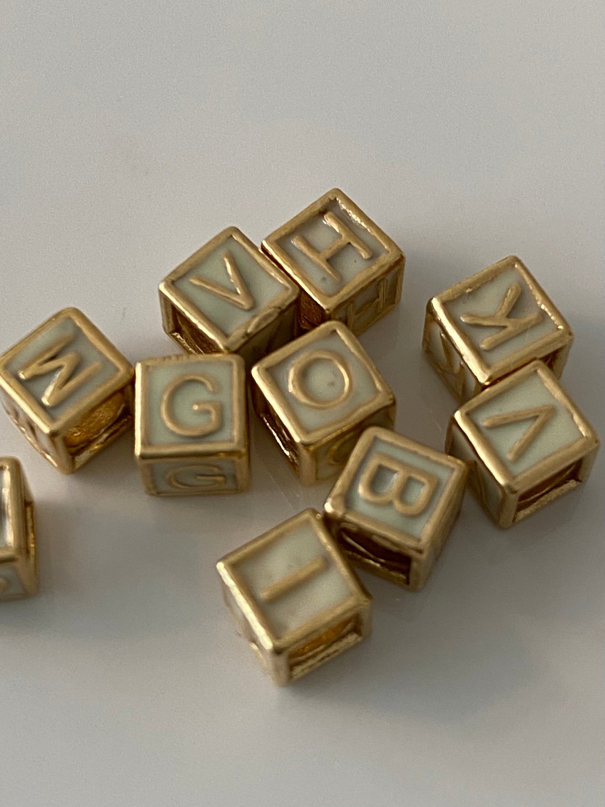 Letter Necklace with pearls