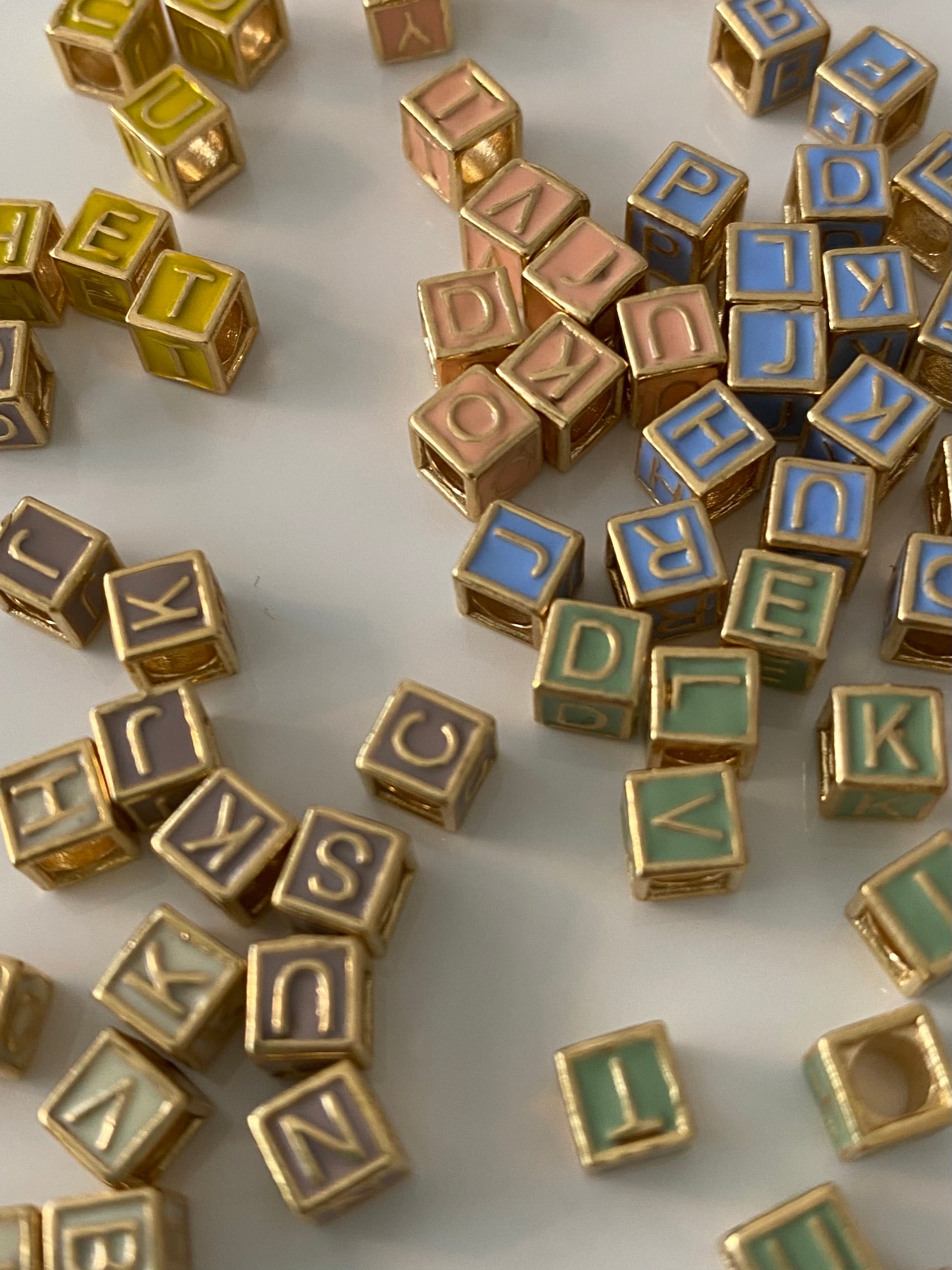 Letter Necklace with pearls