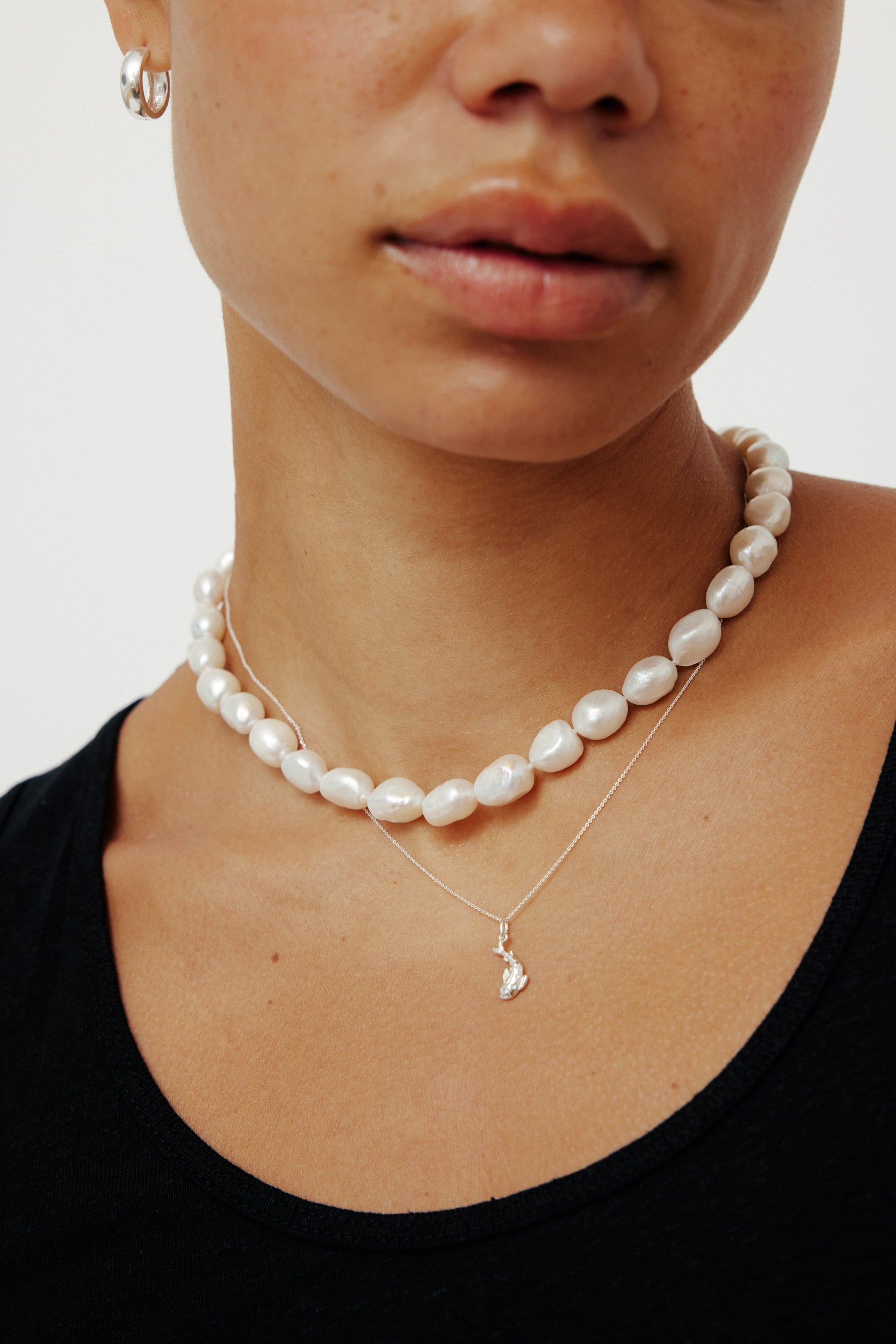 The Bigger Boot Necklace Mini Silver