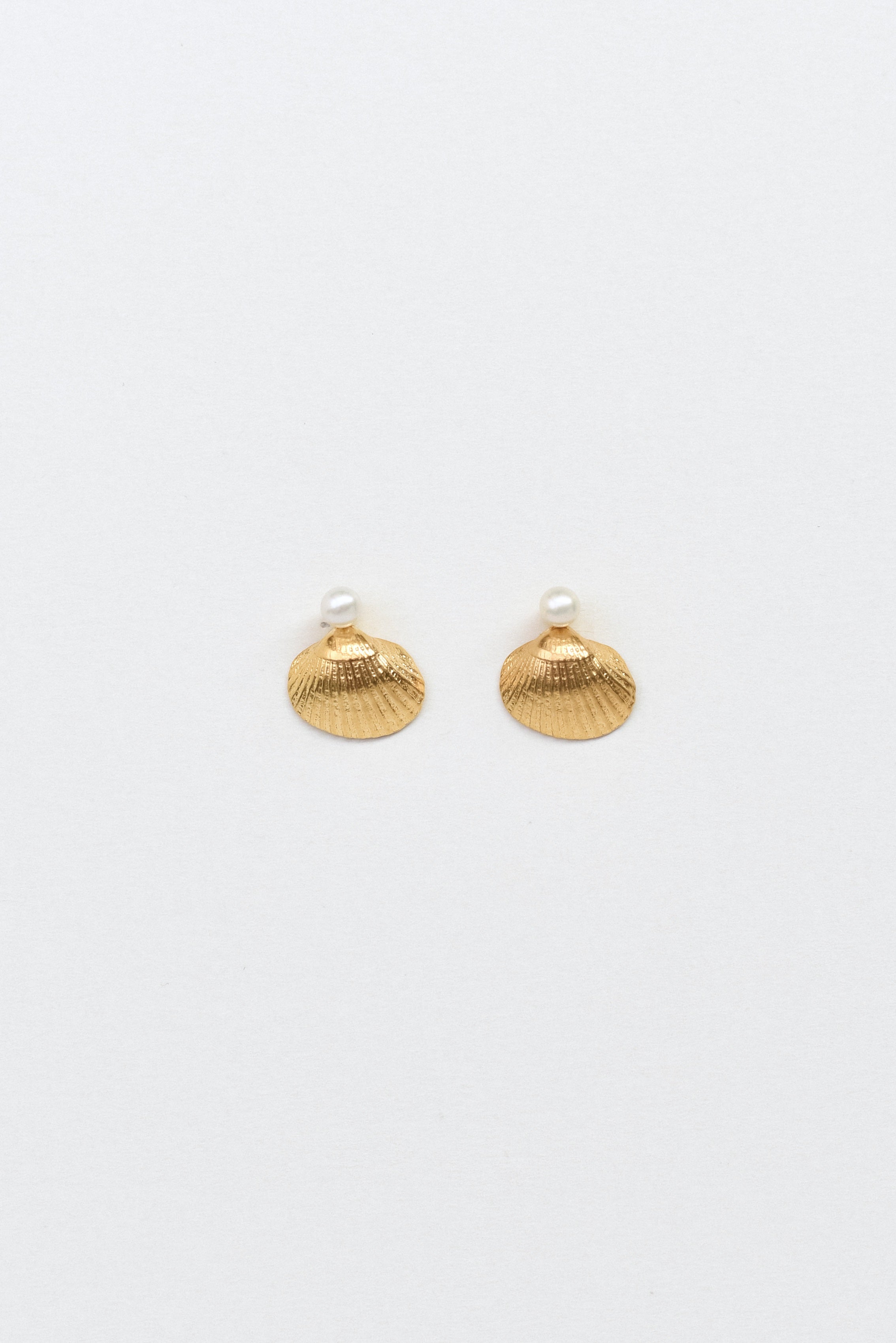 Seashell x Akoya earrings