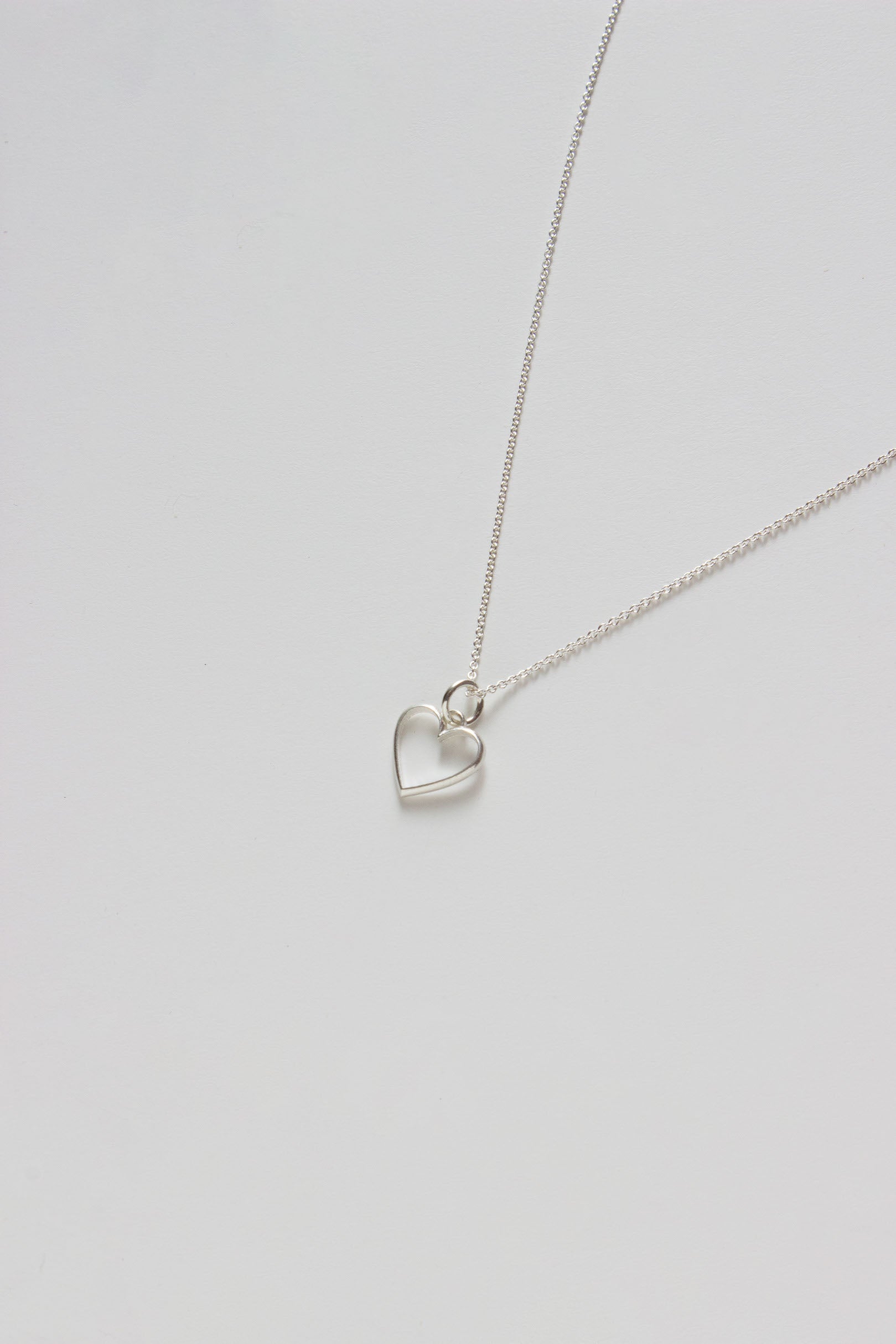 Tiny Love Necklace Silver