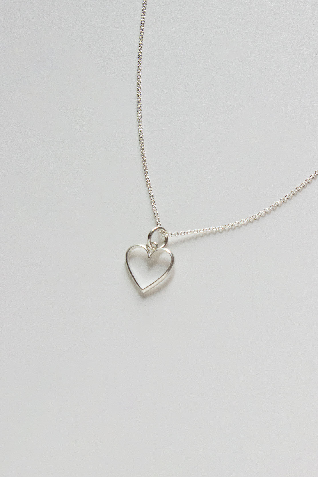 Tiny Love Necklace Silver