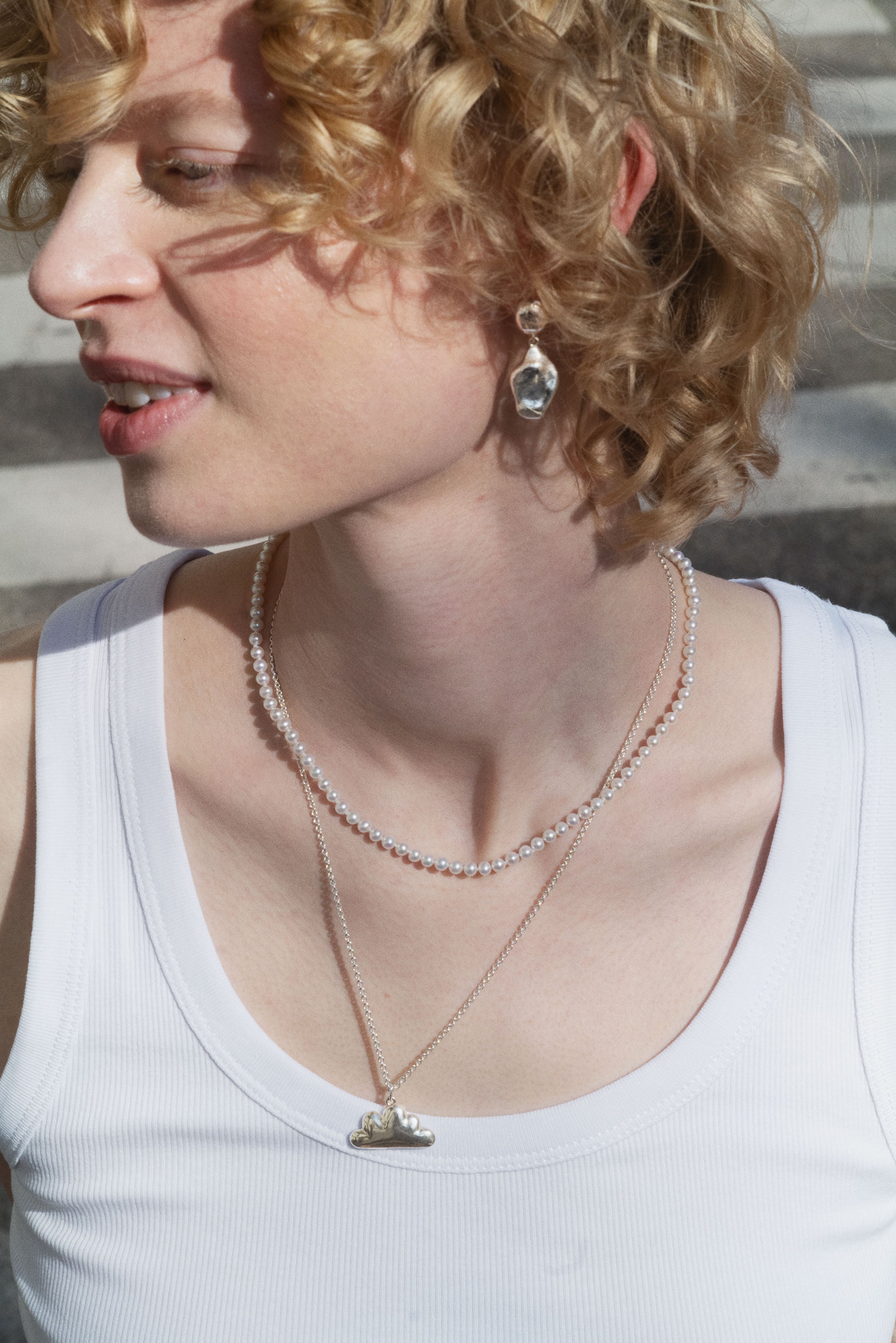 Classic Aida Mini Pearl Necklace