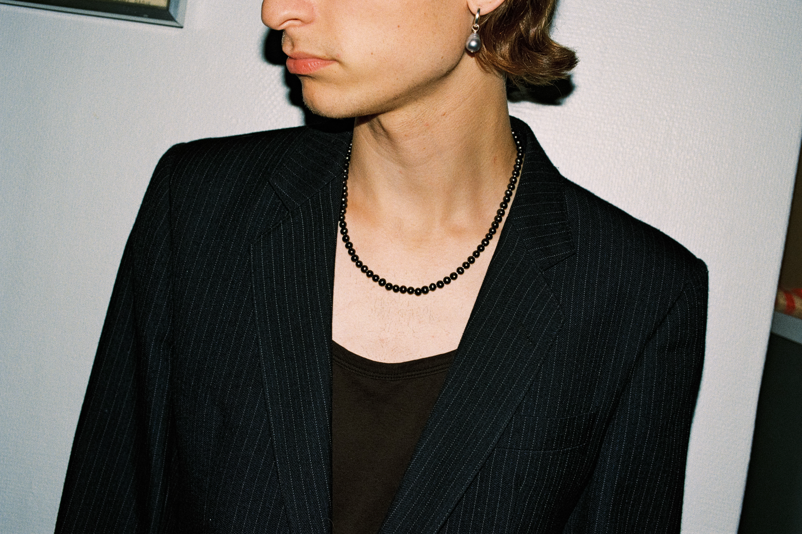 Classic Aida Mini Pearl Necklace (dark pearls)